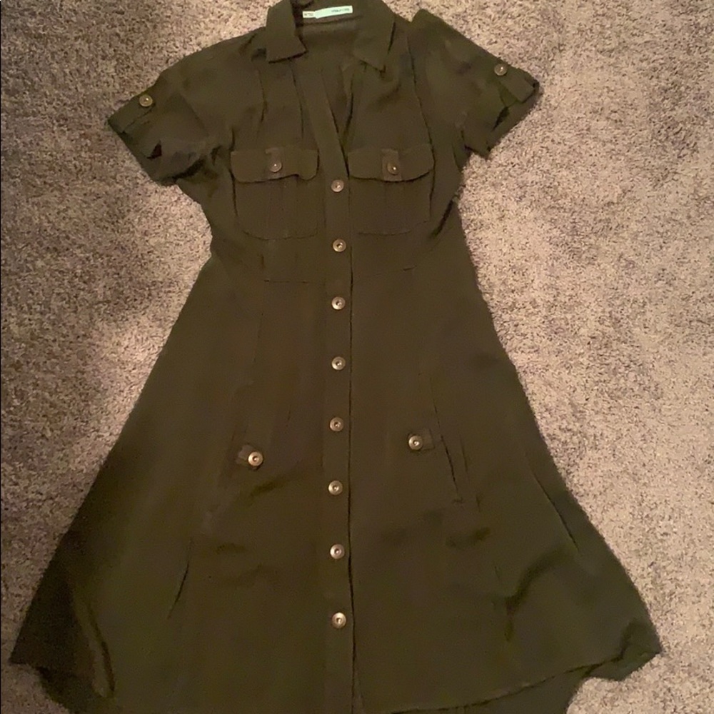 Army green dress